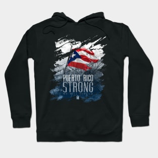 Puerto Rico Strong Torn Hoodie